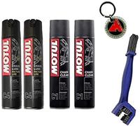 Kit pulisci lubrifica catena C1 e C4 + Spazzola con portachiavi in omaggio