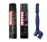 Kit pulisci lubrifica catena Motul C4 400ml + C1 400ml + SPAZZOLA PULIZIA CATENA