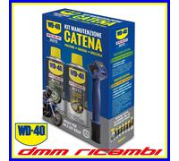 KIT MANUTENZIONE CATENA WD40 SPECIALIST MOTO PULITORE + GRASSO + SPAZZOLA 050221