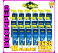 KIT PULITORE SGRASSATORE CATENA MOTO SPRAY PUTOLINE TECH CHAIN 18X500ml 18PT09