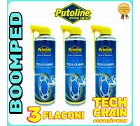 KIT PULITORE SGRASSATORE CATENA MOTO SPRAY PUTOLINE TECH CHAIN 3X500ml 03PT09