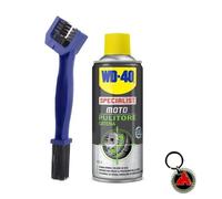 Kit Pulitore Spazzola Pulizia Catena WD-40 400 ml e Honda Cbr 125 250 300 500