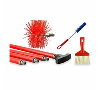 Kit Pulizia Canna Fumaria in Nylon - Scovolo Aste M12