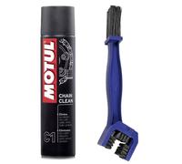Kit pulizia catena MOTUL C1 400ml + Spazzola catena Lampa Moto Enduro