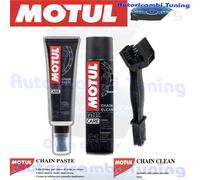Kit Pulizia Catena Motul C5 Pasta Bianca Grasso Lubrificante + C1 Chain Clean