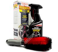 Kit Pulizia Cerchi Auto Moto Pulitore Detergente + Spazzola Anti Graffio MA-FRA