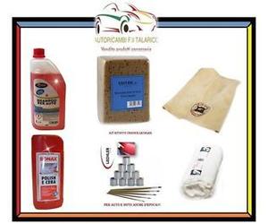 KIT PULIZIA CURA LAVAGGIO AUTO E MOTO + RITOCCO VERNICE 550 OCCHIO DI TIGRE