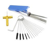 Kit Pulizia Del Pacchetto Servizi Carburatore In Alluminio Con 5 Spazzole Delive 10 Fili Per La Pulizia Affiliazione Kit Attrezzatura