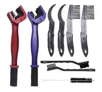 Kit Pulizia della Catena Blu e Rosso, Kit di Pulizia della Catena della Moto - Pulitore, Spazzola e Pulisci catena Durevoli ed Efficaci per una Pulizia Completa della Tua Moto