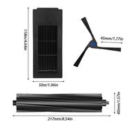 Kit Pulizia Efficiente per Robot Aspirapolvere Ecovacs X2 con Spazzole Filtri