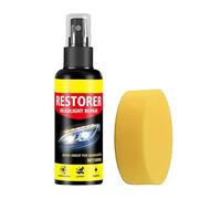 Kit Pulizia Fanali,100 Ml Spray Dettagliante Per Ottiche Auto | Kit per il Restauro delle Ottiche Auto | Per Fari Ingialliti e Ossidati da Riparare in Officina a Casa e nel Fai da Te