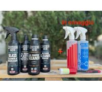 KIT PULIZIA INTERNI AUTO MA-FRA MANIAC LINE PLASTICA, TESSUTI & VETRI DETAILING