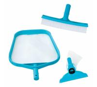 KIT PULIZIA INTEX PISCINE 29056 COMPLETO DI SPAZZOLA, RETINO E ASPIRATORE
