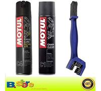 KIT PULIZIA LUBRIFICAZIONE GRASSO CATENA MOTO MOTUL C1 C4 CHAIN LUBE ROAD