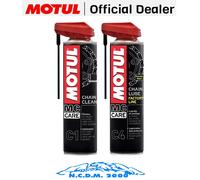 KIT PULIZIA MOTUL MC CARE C4 CHAIN LUBE FL + MC CARE C1 CHAIN CLEAN CATENE 400ml