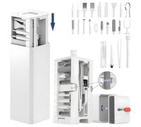 Kit Pulizia PC 32 in 1 Kit Pulizia Telefono Portatile Pulisci Tastiera PC Multifunzionale PC Schermo, Cellulare, Auricolari, Obiettivi, Fotocamera, Utensili di Pulizia per Molteplici Circostanza