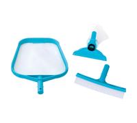 KIT PULIZIA MANUTENZIONE PISCINE CON RETINO SPAZZOLA E SCOPA VENTURI INTEX 29056