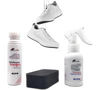 Kit pulizia sneakers con sgrassante 100 mL e crema sbiancante 75 mL con spugna