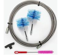 Kit Pulizia Stufa a Pellet PRO - Inox 9 m, Scovoli FLEX M12