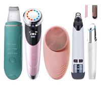 Kit Pulizia Viso Spazzola per la pulizia del viso spazzola per il viso vibrante ad alta frequenza sonica, aspiratore punti neri, lifting viso, micro vibrazione ad alta frequenza