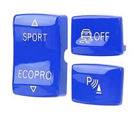 Kit Pulsante di Marcia 3 PC: Tasto Pulsante di Interruttore Antismissivo per F20 F21 F22 F23 F30 F31 F32 F33 F34 F35 F36, Include Pulsanti del Sensore Sport ESP (Blu)