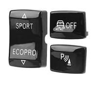 Kit Pulsante di Marcia 3 PC: Tasto Pulsante di Interruttore Antismissivo per F20 F21 F22 F23 F30 F31 F32 F33 F34 F35 F36, Include Pulsanti del Sensore Sport ESP (Nero)