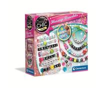 Kit Pulsera Messaggio Clementoni Crazy Chic Perle Cordone Elastico