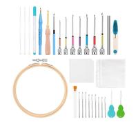 Kit Punch Needle per Principianti | Attrezzi per Ricamo con Manico Ergonomico - Kit Punch Needle Di Precisione Per Cucito Filati Vestiti Progetti Di Artigianato Trapunte E Asciugamani
