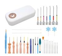 Kit Punch Needle Quadri - Kit De Démarrage Punch Needle | Kit Ago Magico Per Ricamo Punch Needle | Ensemble De Broderie Avec Outils Ergonomiques | Accessoires Pour Décoration De Coussins, Tapis
