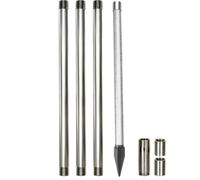 Kit punta per pozzo infissione da 1-1/4 di pollice, Gruppo punta infissione | Punta per pozzo "Sand Point" (per terreni sabbiosi) da 39 pollici per impieghi gravosi, Manicotti e tappo(3+1(4M)kit)