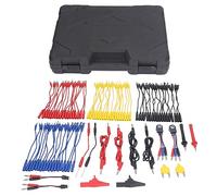 Kit Puntali di Prova Multimetro e Tester HT, 90 Pezzi, Terminali Coccodrillo, Cavi Banana, Materiale Ottone Placcato Oro - Resistente, Facile Usare, Ideale per Riparazioni Auto