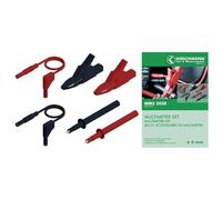 KIT puntali di sicurezza [ Spina a listello 4 mm - Spina a listello 4 mm] 1.00 m Nero Rosso SKS Hirschmann MMS 2020