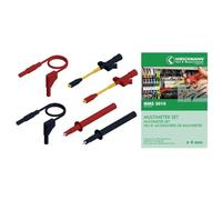 KIT puntali di sicurezza [ Spina a listello 4 mm - Spina a listello 4 mm] 1.00 m Nero Rosso SKS Hirschmann MMS 2010