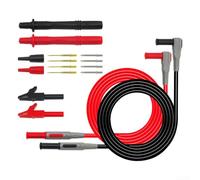 Kit Puntali Multimetro 12in1 con Pinze Coccodrillo | 12 accessori inclusi, pinze coccodrillo per robuste, per punte intercambiabili, per ideale per riparazioni elettroniche