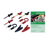 SKS Hirschmann KIT puntali PMS 4 – Spina a banana 4 mm – Nero/Rosso 1,50 m