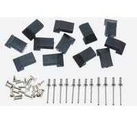 KIT PUNTALINI CIECHI E RIBATTINI PER STRISCE PEDANA PIAGGIO VESPA PX 125 150 200