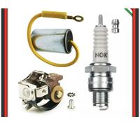 KIT PUNTINE CONDENSATORE CANDELA VESPA 50 SPECIAL N L R S SS PIAGGIO ORIGINALI