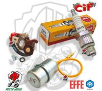 KIT PUNTINE CONDENSATORE CANDELA VESPA 50 SPECIAL N L R S SS PIAGGIO ORIGINALI