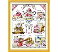 Kit Punto a Croce 11CT Tessuto Stampato 46x56cm Kit Ricamo Fai da te Ingresso emplice - Stampa Per Ragazze Artigianato Articoli DMC Ricamo - Ristori