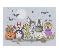 Kit punto croce contato Bothy Threads "Howling Hounds", XKTB18, 30x22 cm, fai da