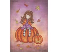 Kit punto croce contato Bothy Threads "Pumpkin Perch", XG50, 22x30,5 cm, fai da