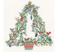 Kit punto croce contato Bothy Threads "Tree Of Joy", XX23, 27x28cm