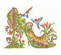 Kit punto croce contato Bothy Threads "Walk On The Wild Side", XSK26, 28x22 cm