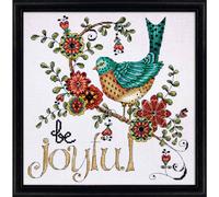 Kit punto croce contato Design Works "Be Joyful", 25x25cm