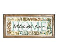 Kit punto croce contato Design Works "Bless this House", 18x46 cm