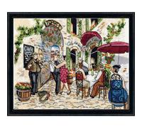 Kit punto croce contato Design Works "Cafe Dance", 25x36cm