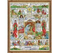 Kit punto croce contato Design Works "Nativity Story", 40x51cm