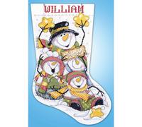 Kit punto croce contato Design Works "Stocking Let It Snow", 43x30cm
