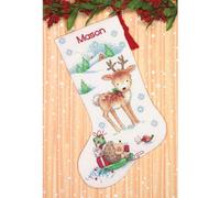 Kit punto croce contato Dimensions "Renna e riccio", 40,6x30cm