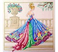 Kit Punto Croce contato for Cucito Kit a Punto Croce Stampato Ricamo 1 1CT DIY. Dipinti di Decorazione della Parete della casa del Ricamo (Color : Princess Dress, Size : 52x52 11CT)